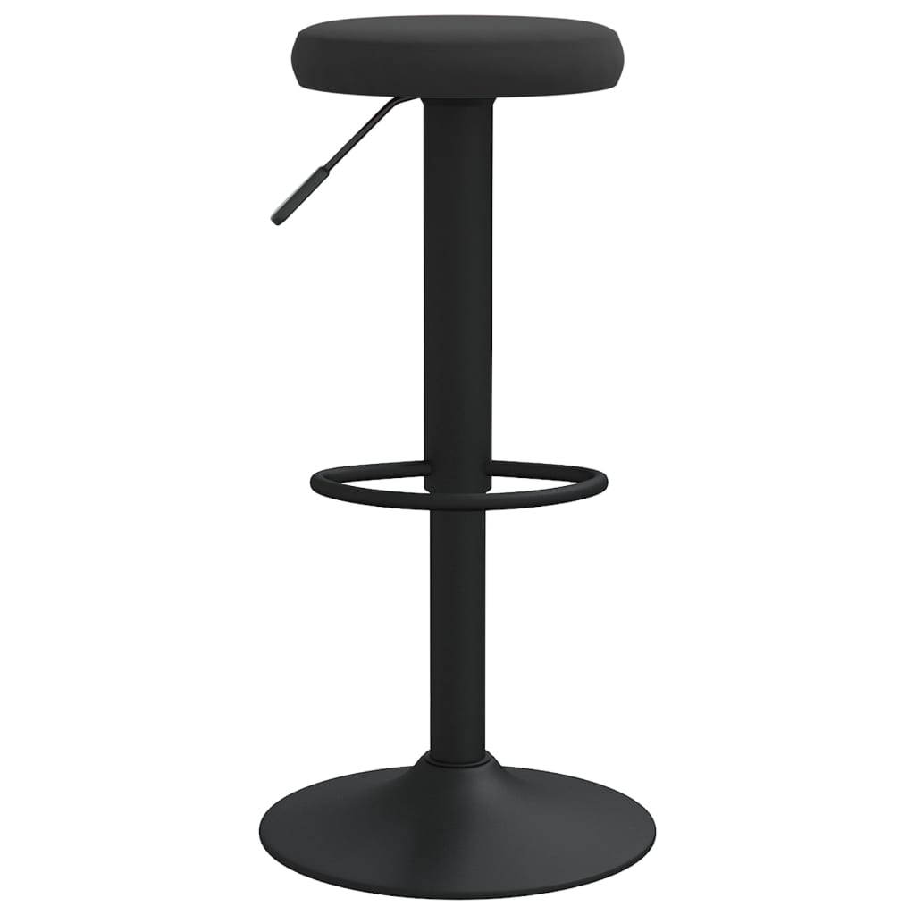 vidaXL Bar Stools 2 pcs Black Velvet