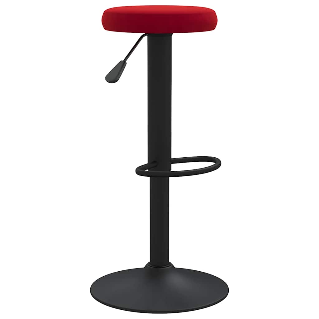 Bar Stools 2 pcs Wine Red Velvet