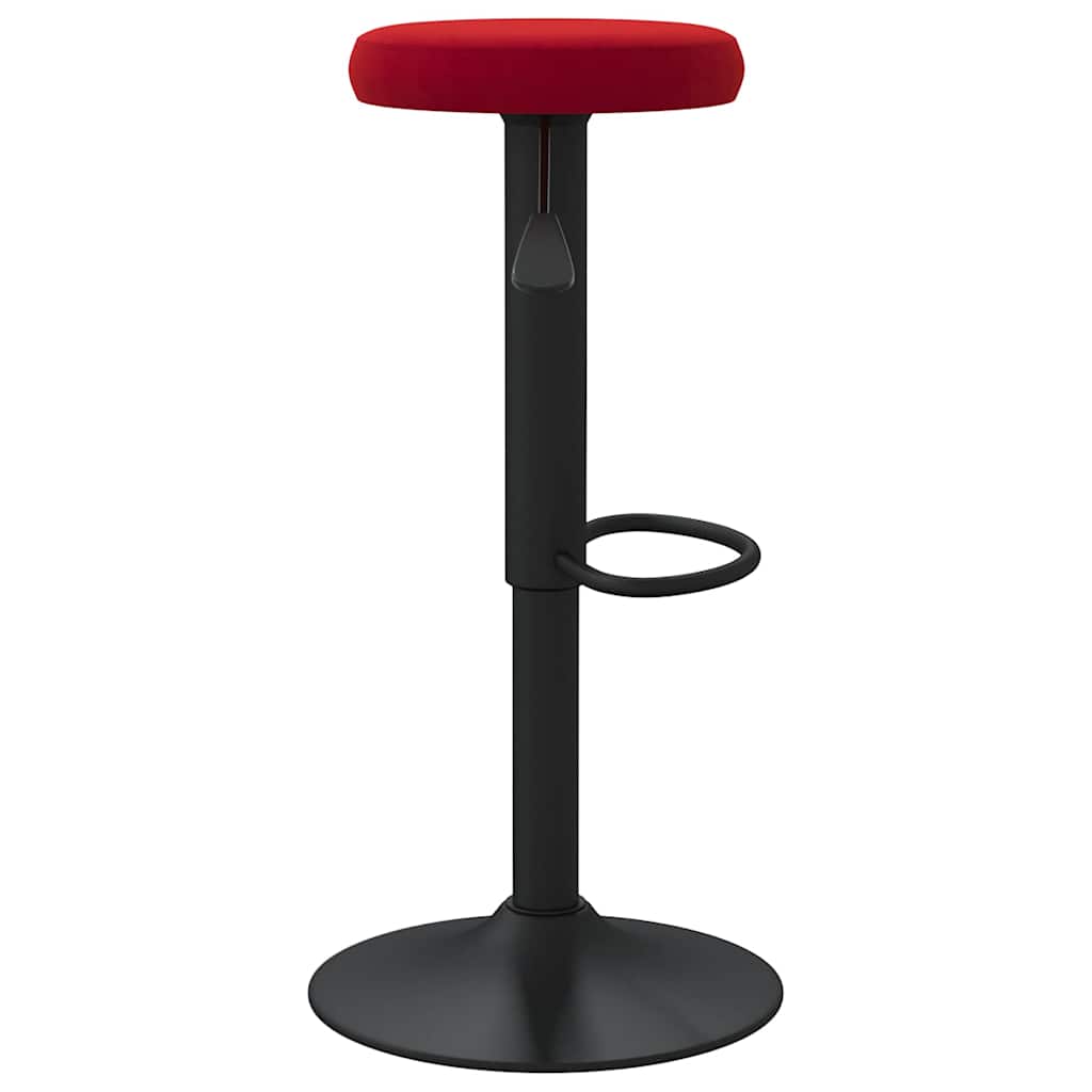 Bar Stools 2 pcs Wine Red Velvet