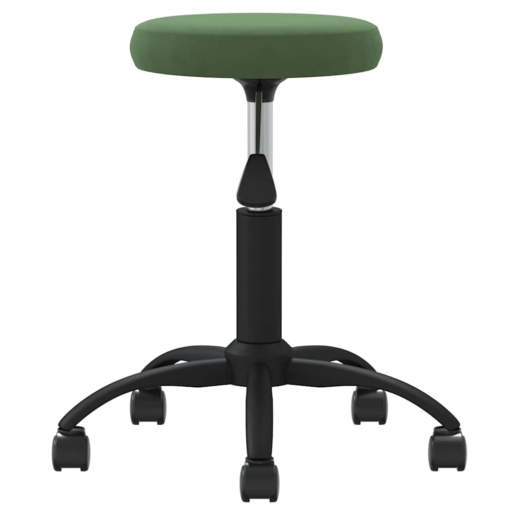 Office Swivel Chair Dark Green Velvet