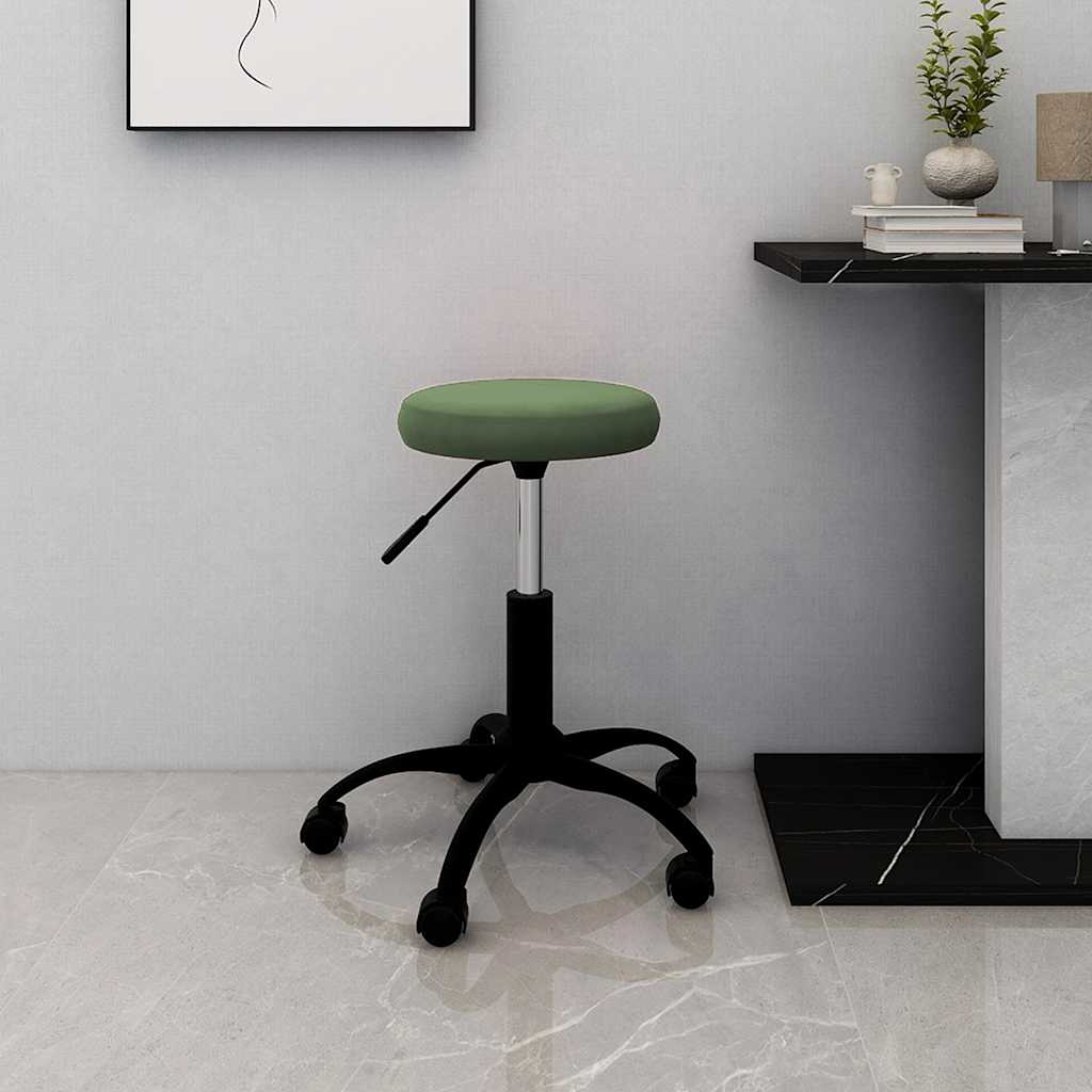 Office Swivel Chair Dark Green Velvet