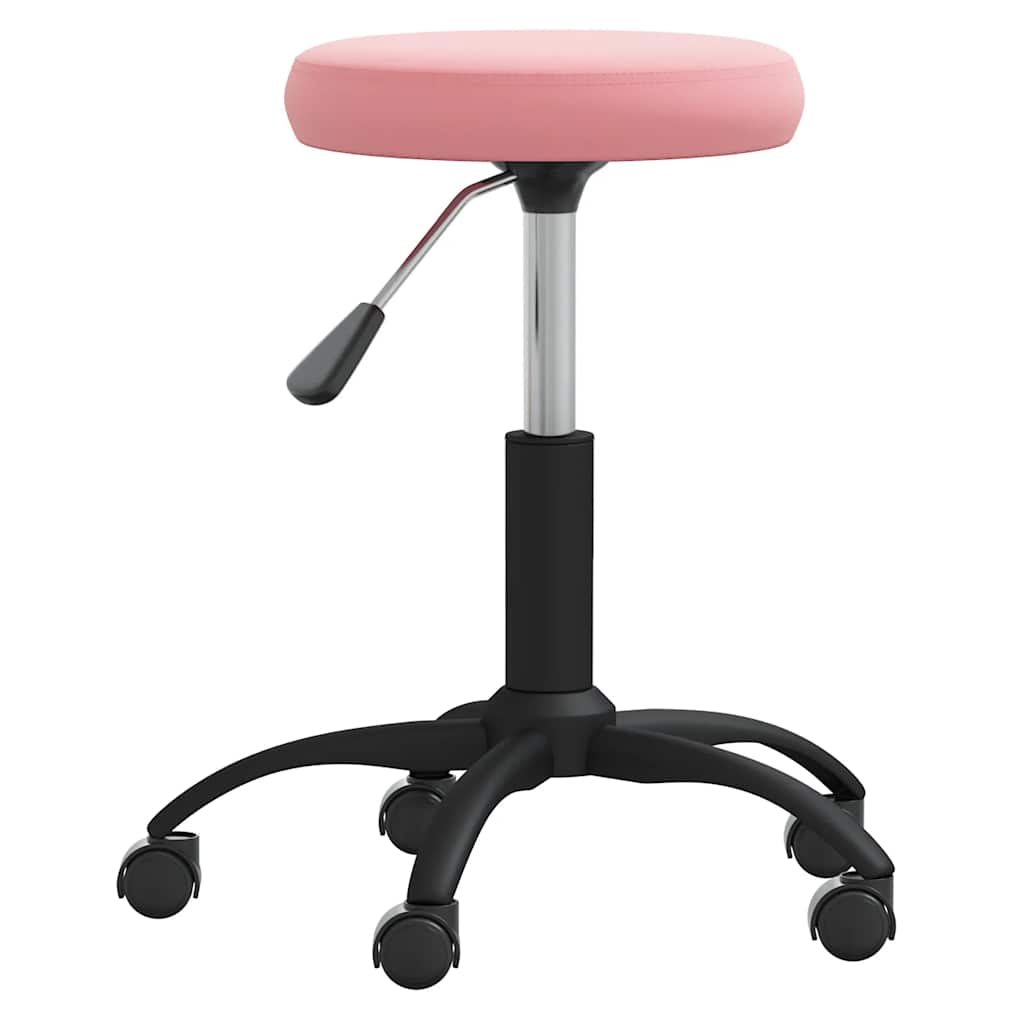 Office Swivel Chair Pink Velvet