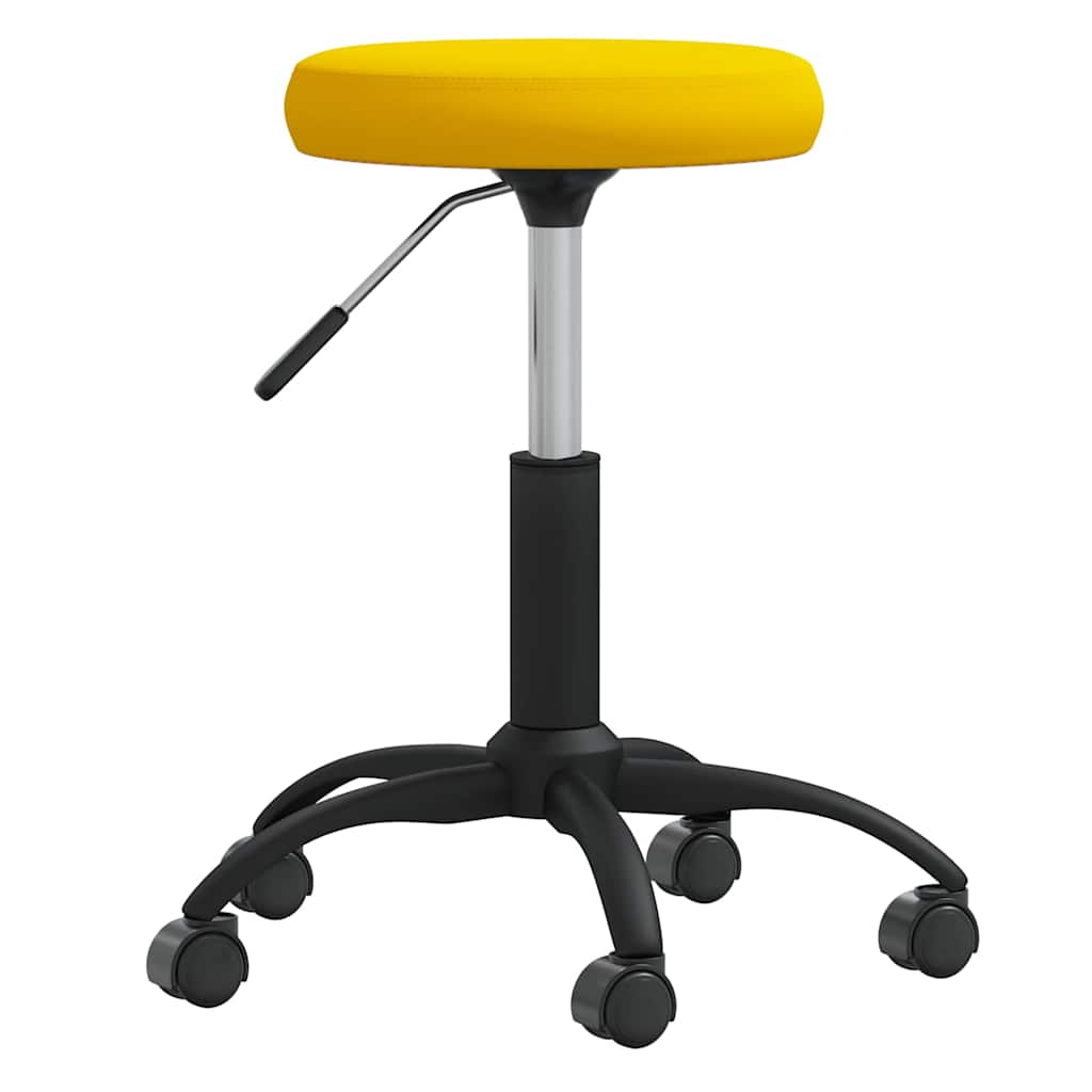 Office Swivel Chair Mustard Yellow Velvet