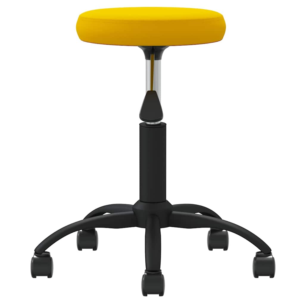Office Swivel Chair Mustard Yellow Velvet