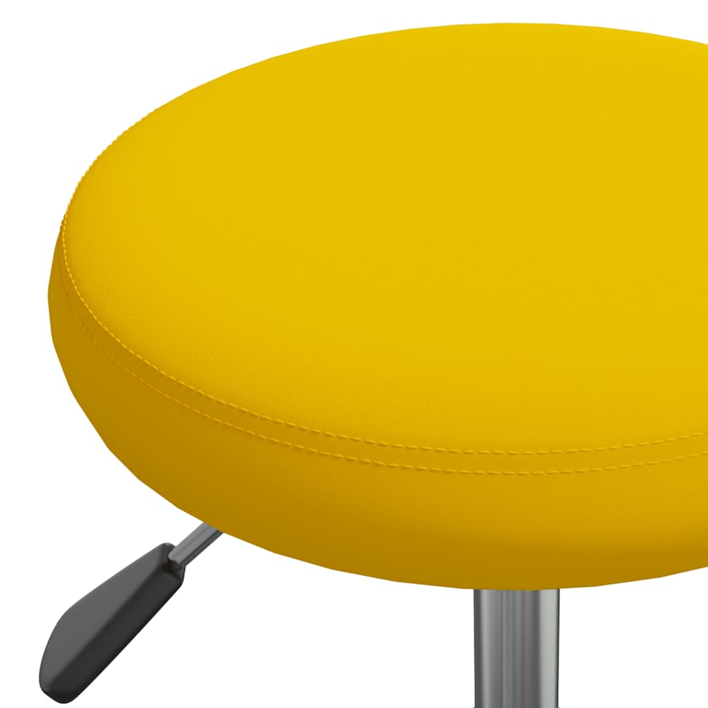 Office Swivel Chair Mustard Yellow Velvet