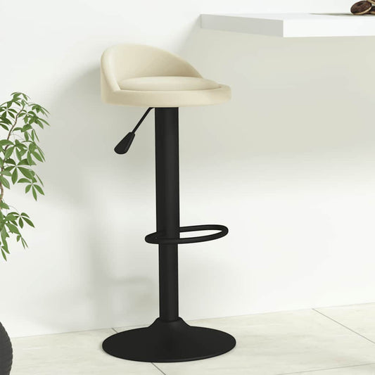 Bar Stool Cream Velvet