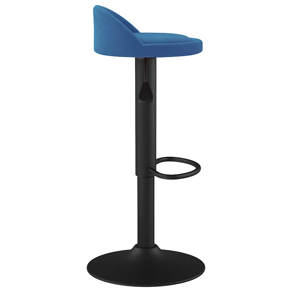 Bar Stool Blue Velvet