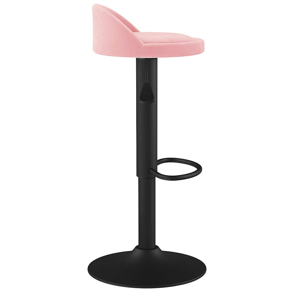 Bar Stool Pink Velvet