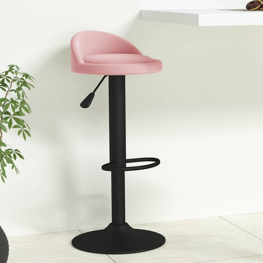 Bar Stool Pink Velvet