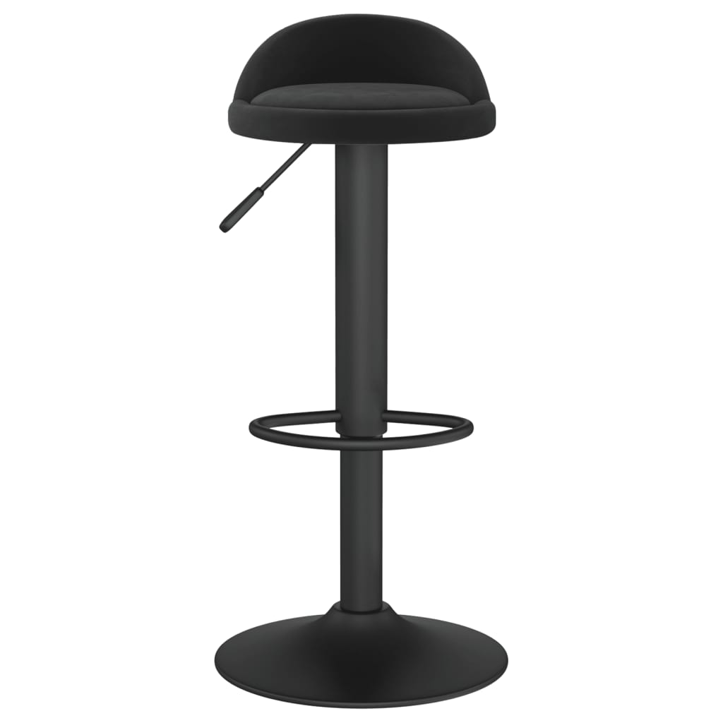 vidaXL Bar Stools 2 pcs Black Velvet