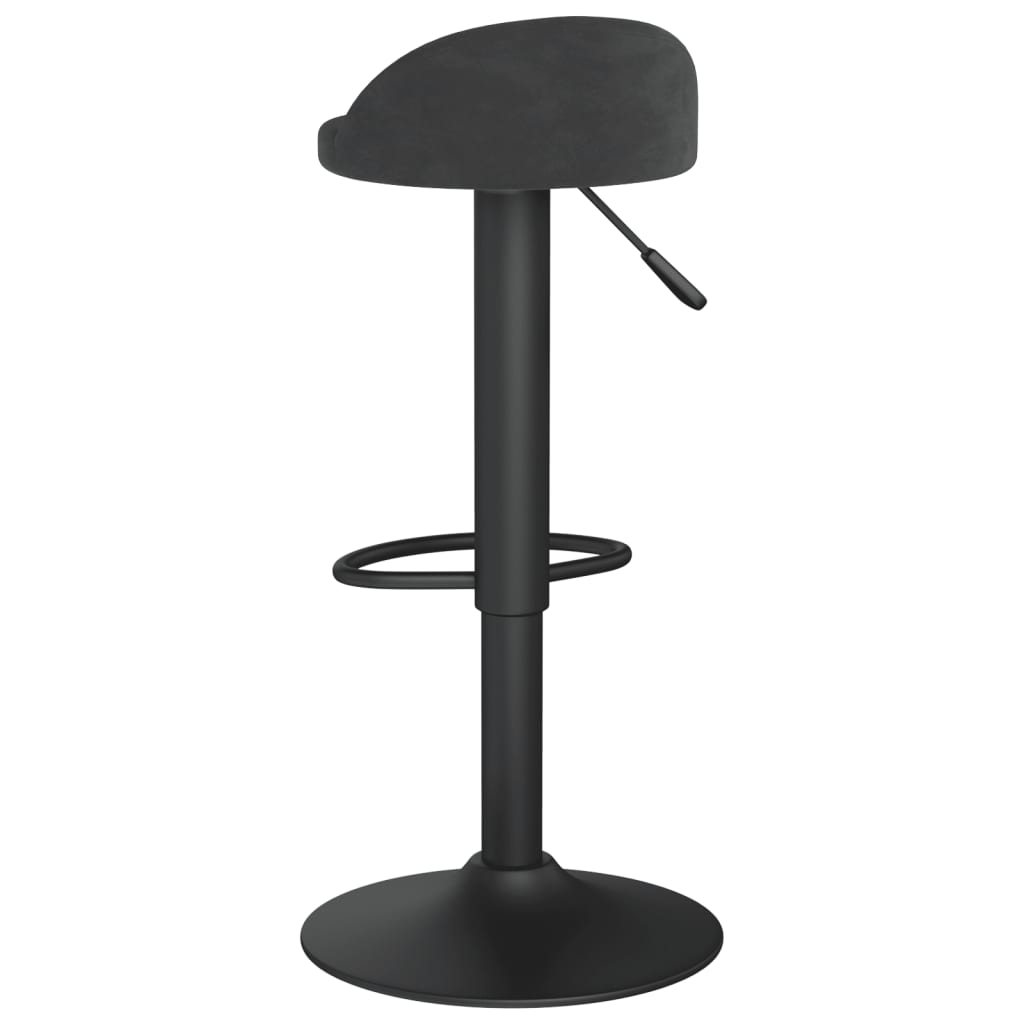 vidaXL Bar Stools 2 pcs Black Velvet