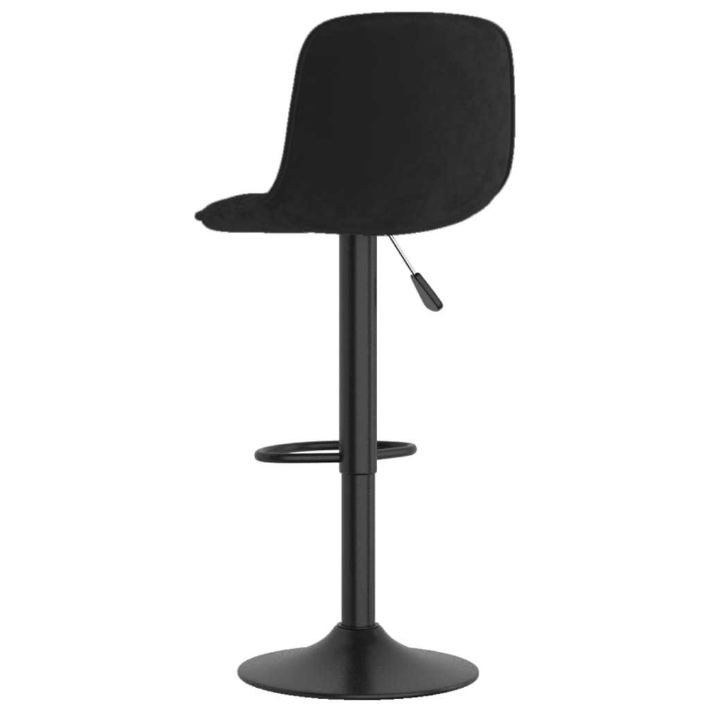 vidaXL Bar Stools 2 pcs Black Velvet