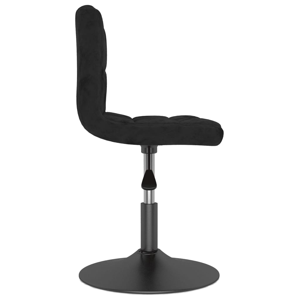 Swivel Bar Stool Black Velvet