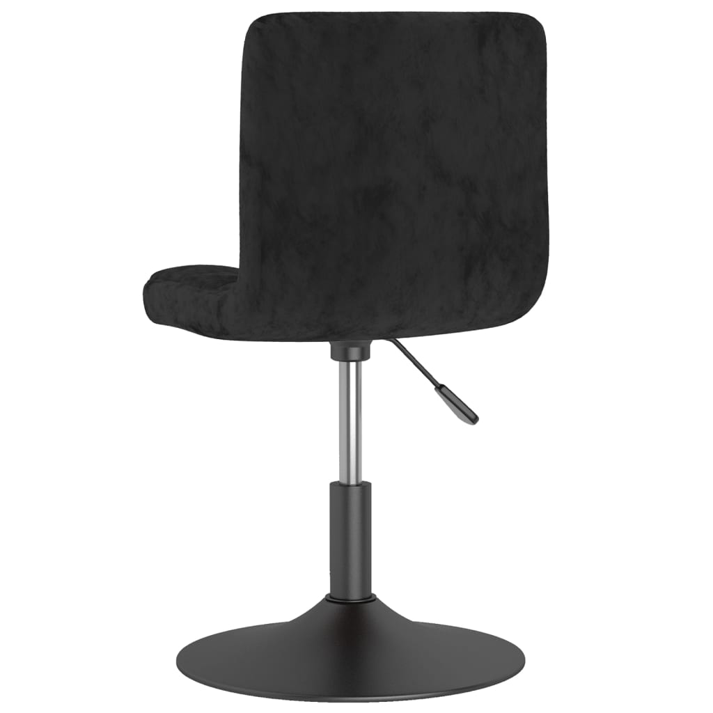 Swivel Bar Stool Black Velvet