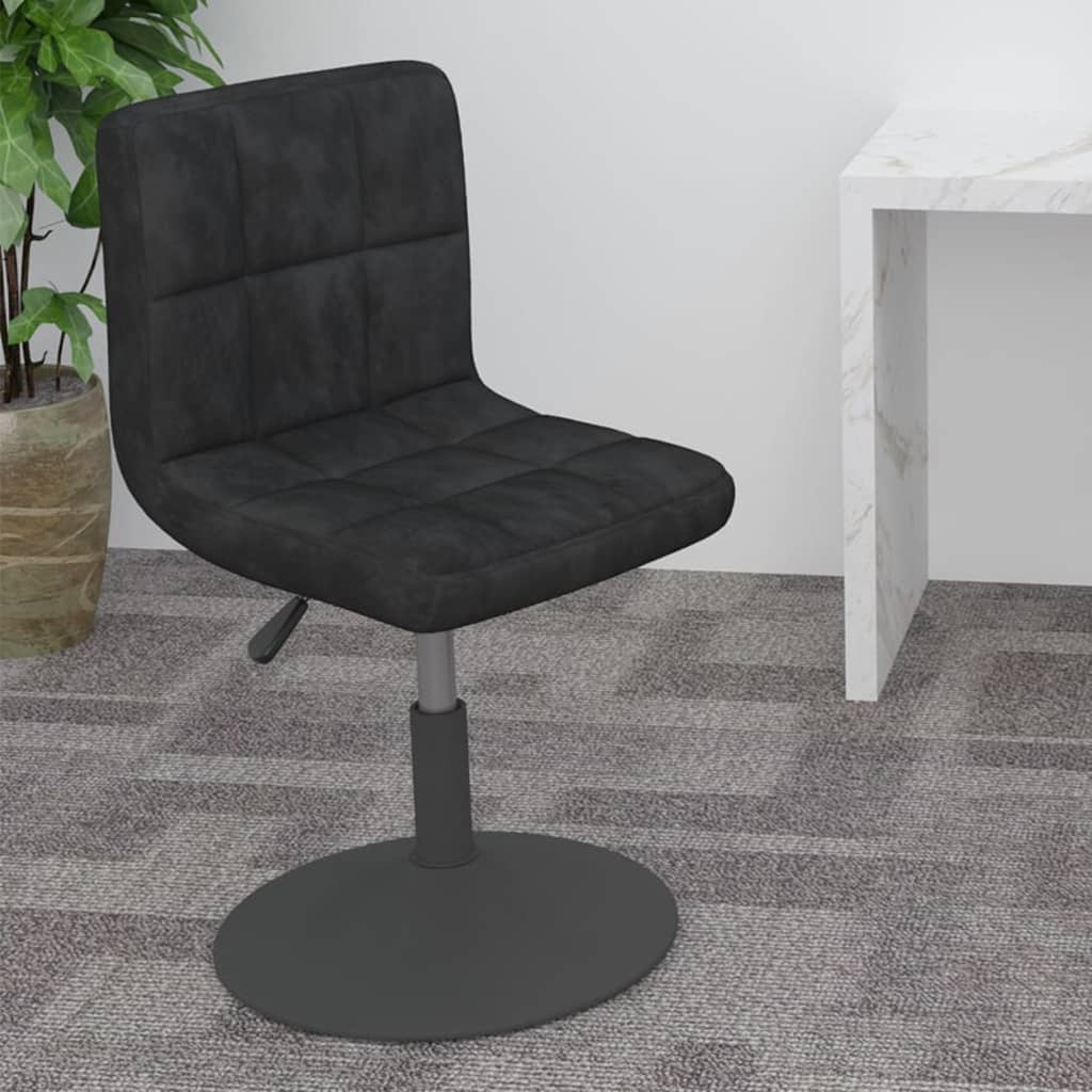 Swivel Bar Stool Black Velvet