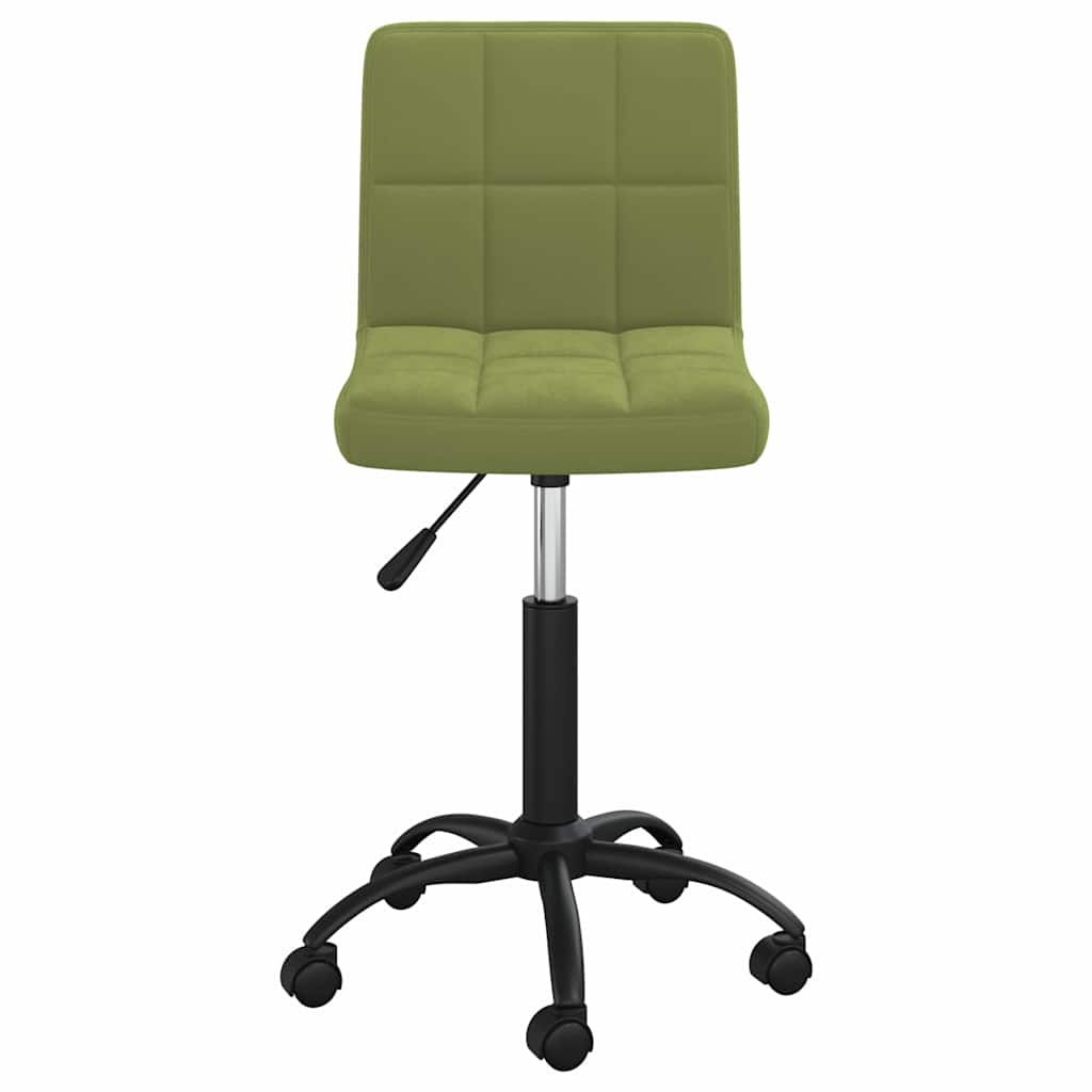 Swivel Office Chair Light Green Velvet