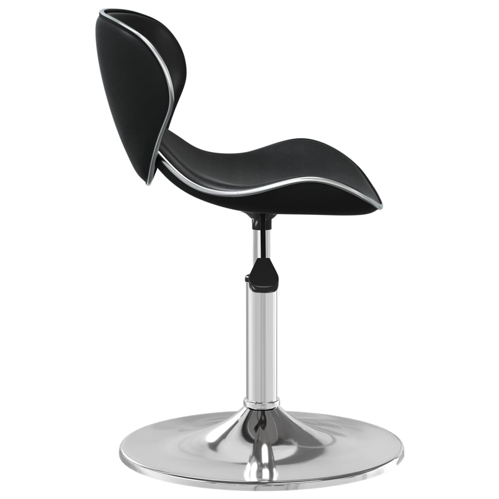 vidaXL Bar Stool Black Faux Leather