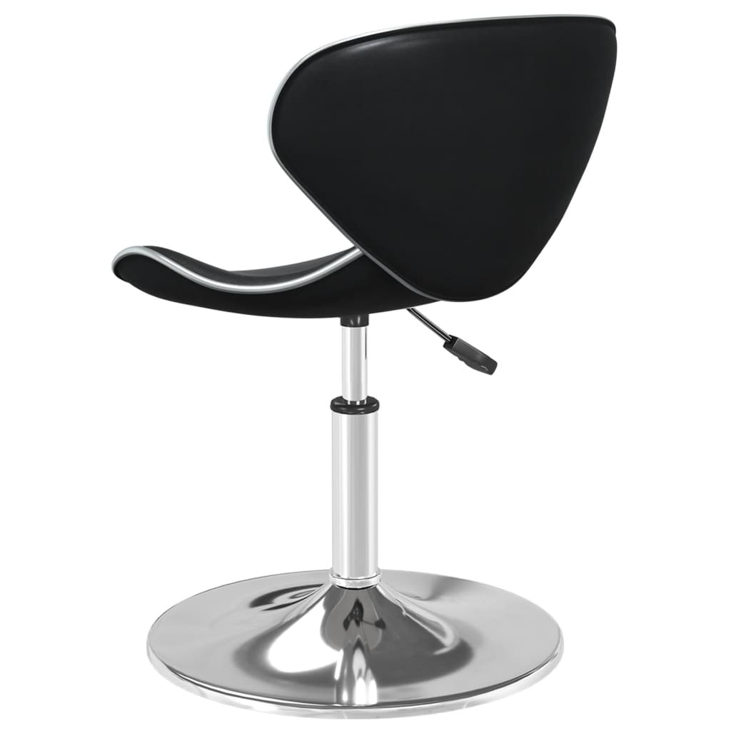 vidaXL Bar Stool Black Faux Leather