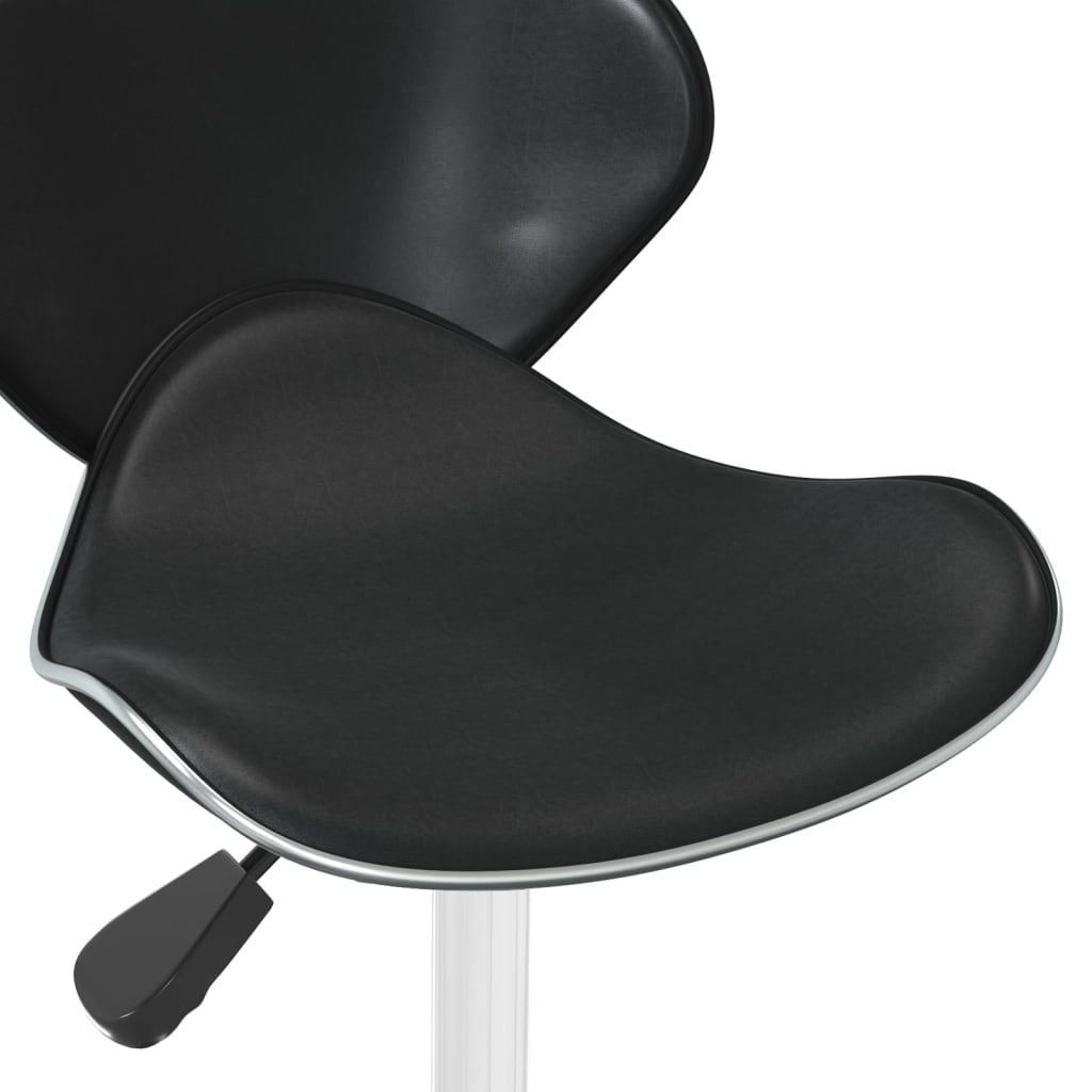 vidaXL Bar Stool Black Faux Leather