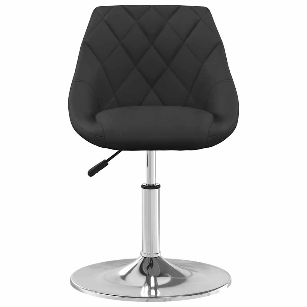 Swivel Dining Chairs 2 pcs Black Velvet