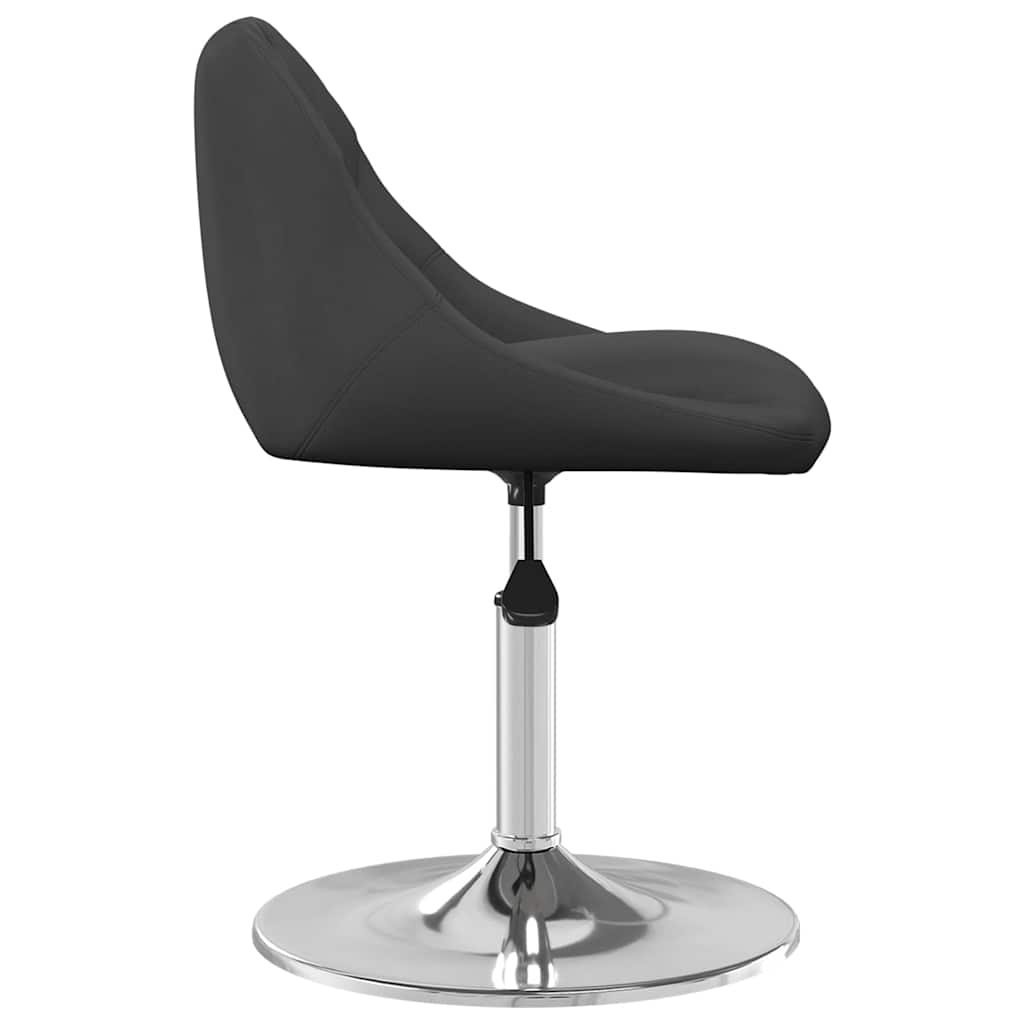 Swivel Dining Chairs 2 pcs Black Velvet