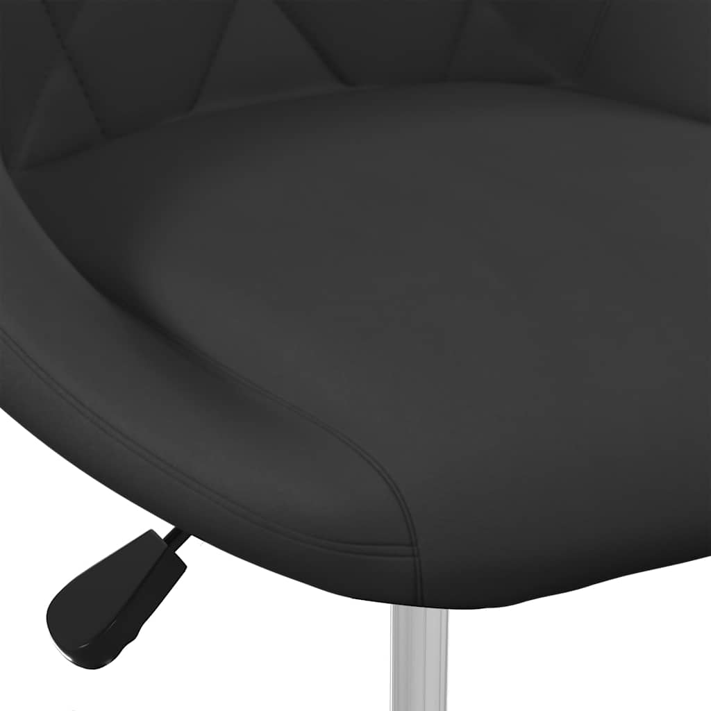 Swivel Dining Chairs 2 pcs Black Velvet