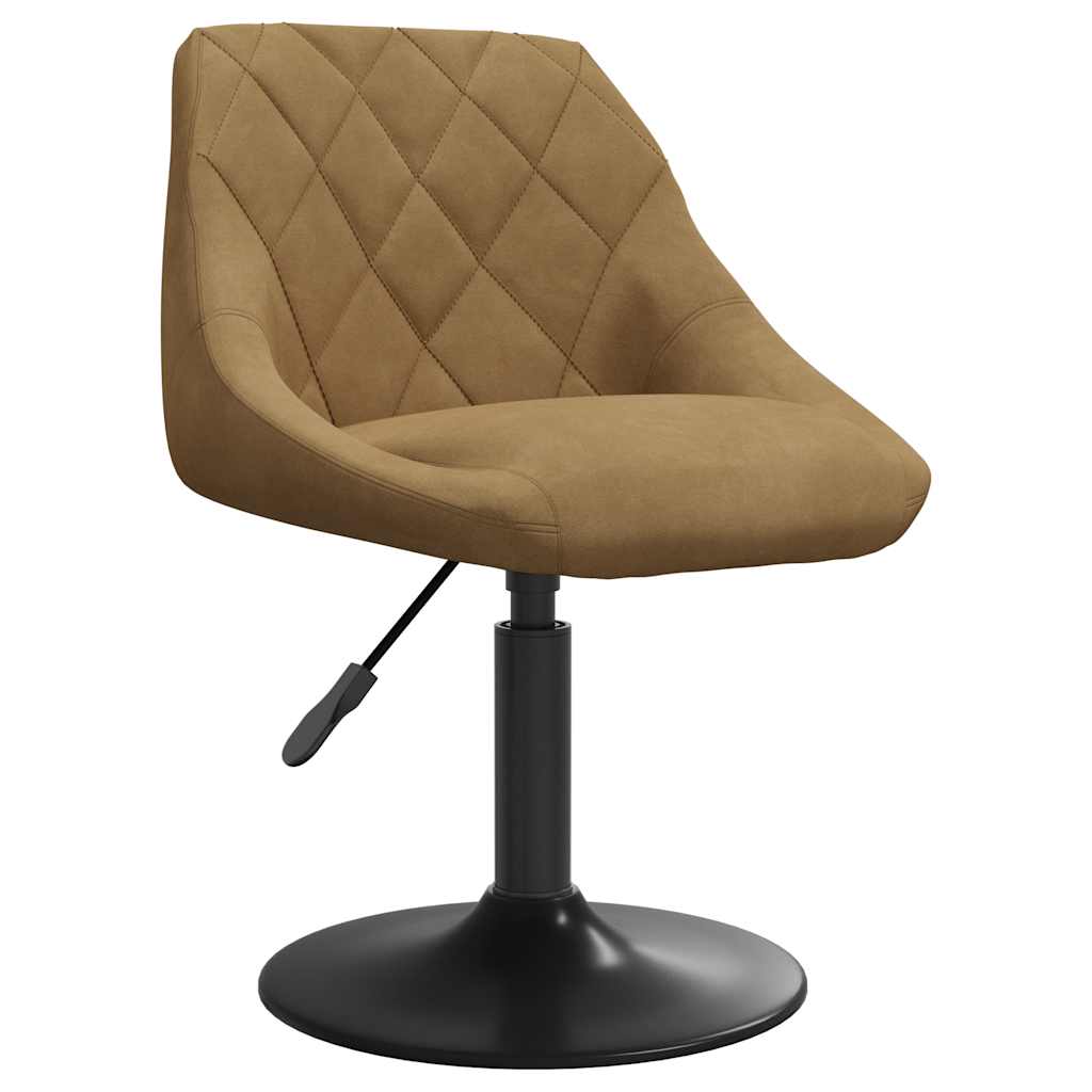 Bar Stool Brown Velvet