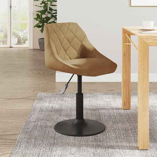 Bar Stool Brown Velvet