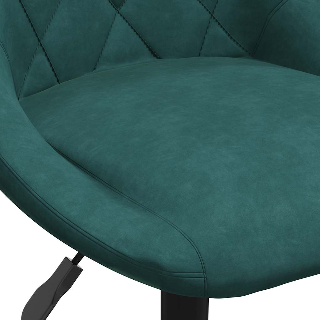 Bar Stool Dark Green Velvet