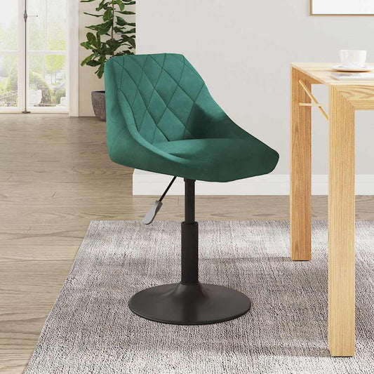 Bar Stool Dark Green Velvet