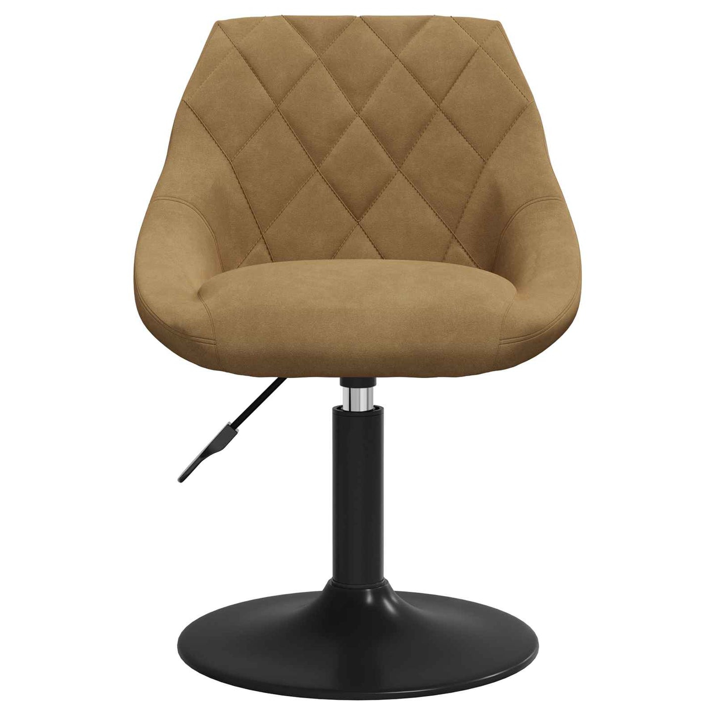 Swivel Dining Chairs 2 pcs Brown 46 x 44 x 77.5 cm Faux leather