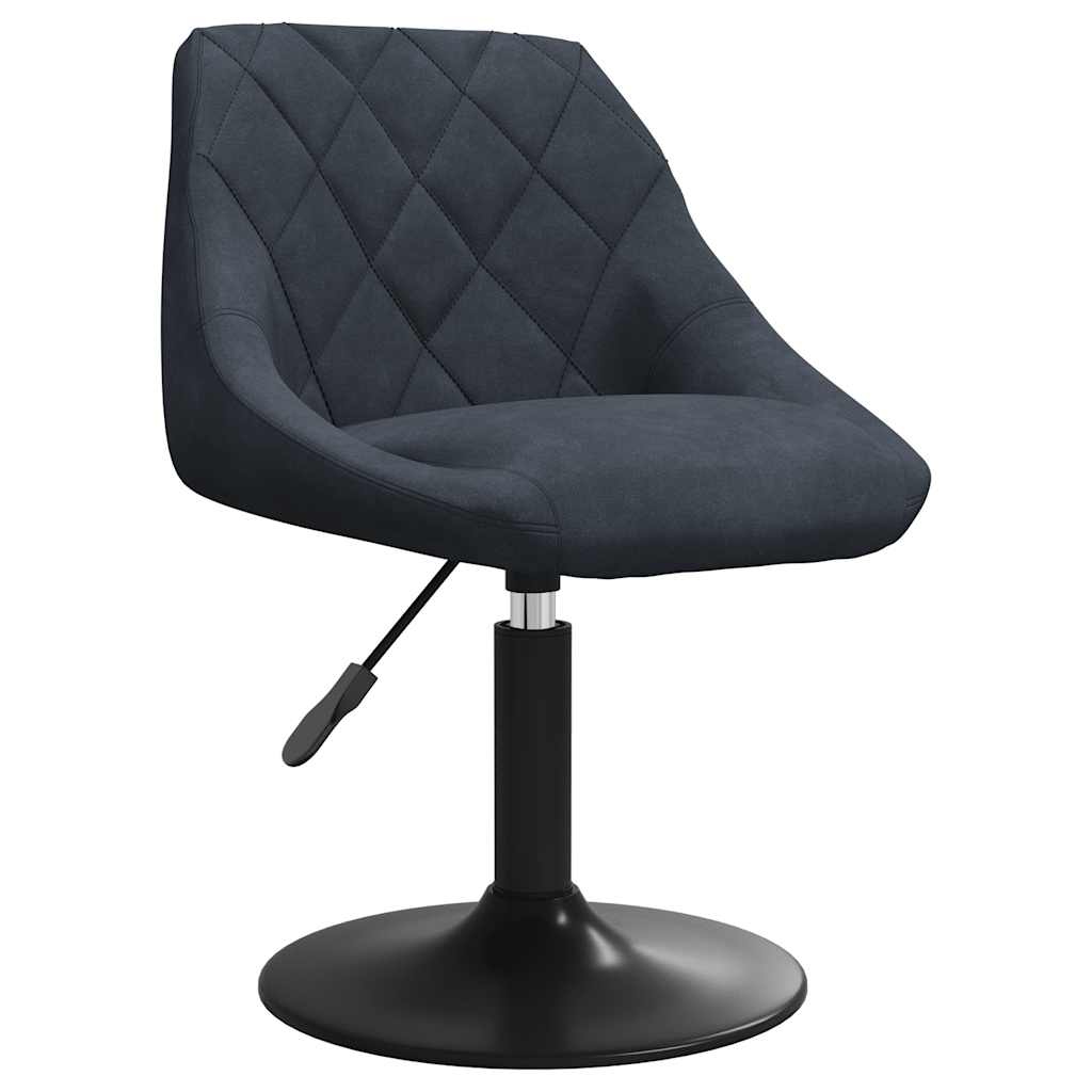 Swivel Dining Chairs 2 pcs Dark Grey Velvet