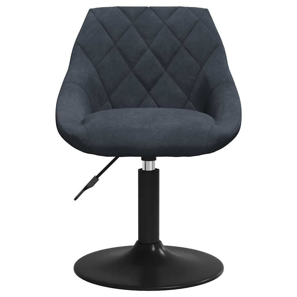 Swivel Dining Chairs 2 pcs Dark Grey Velvet