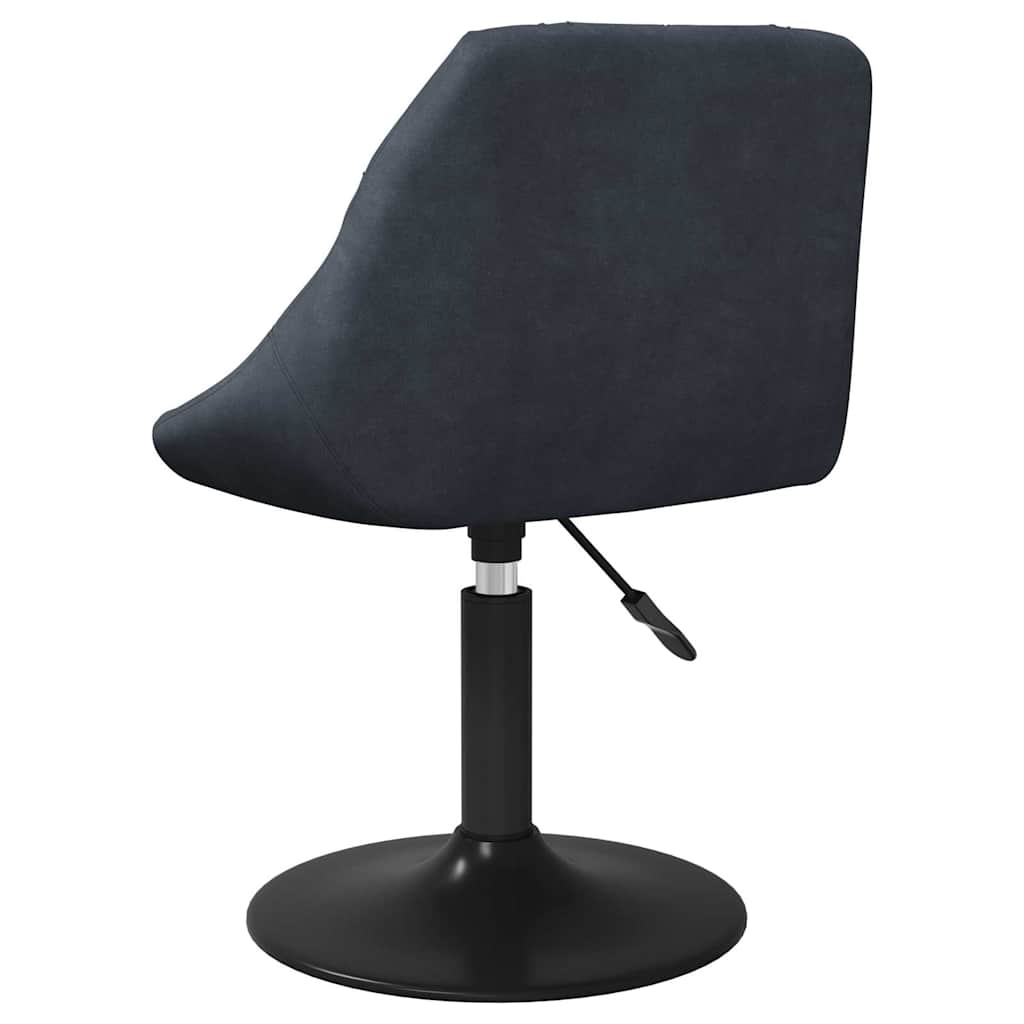Swivel Dining Chairs 2 pcs Dark Grey Velvet