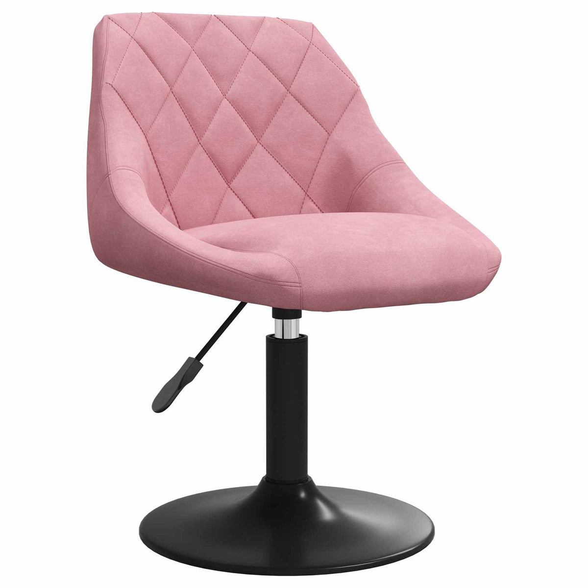 Swivel Dining Chairs 2 pcs Pink Velvet