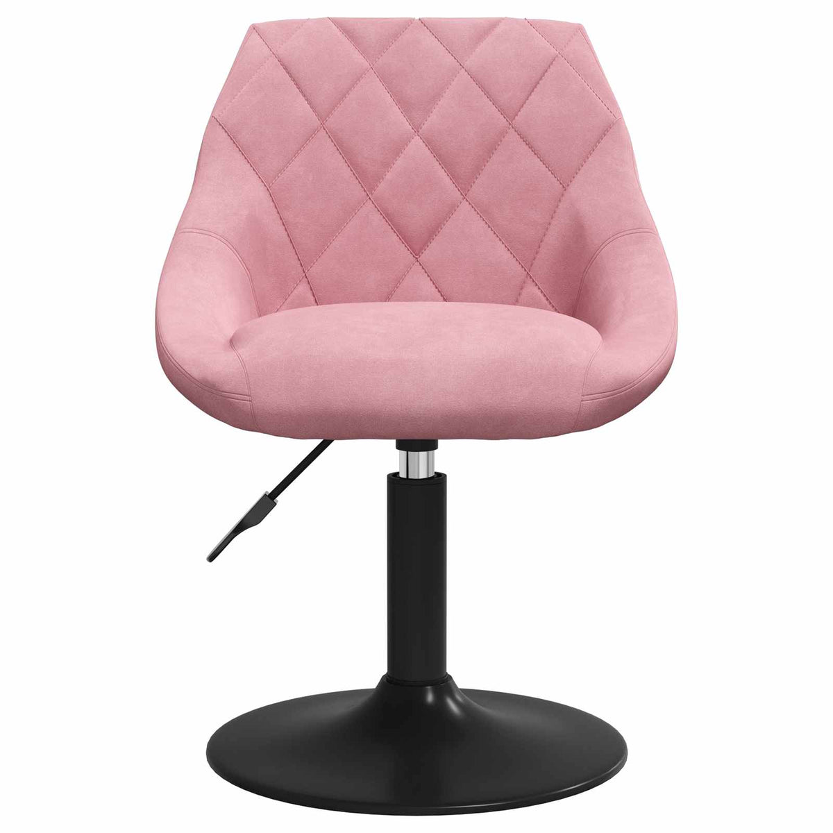 Swivel Dining Chairs 2 pcs Pink Velvet
