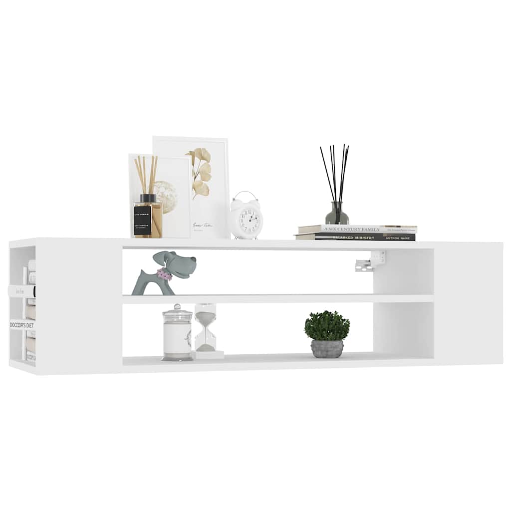 806229 vidaXL Hanging TV Cabinet White 100x30x26,5 cm Engineered Wood