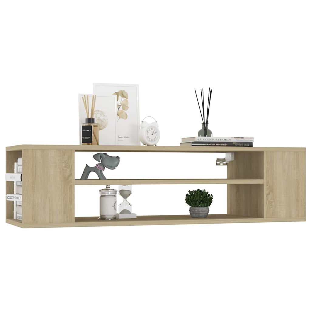 806232 vidaXL Hanging TV Cabinet Sonoma Oak 100x30x26,5 cm Engineered Wood