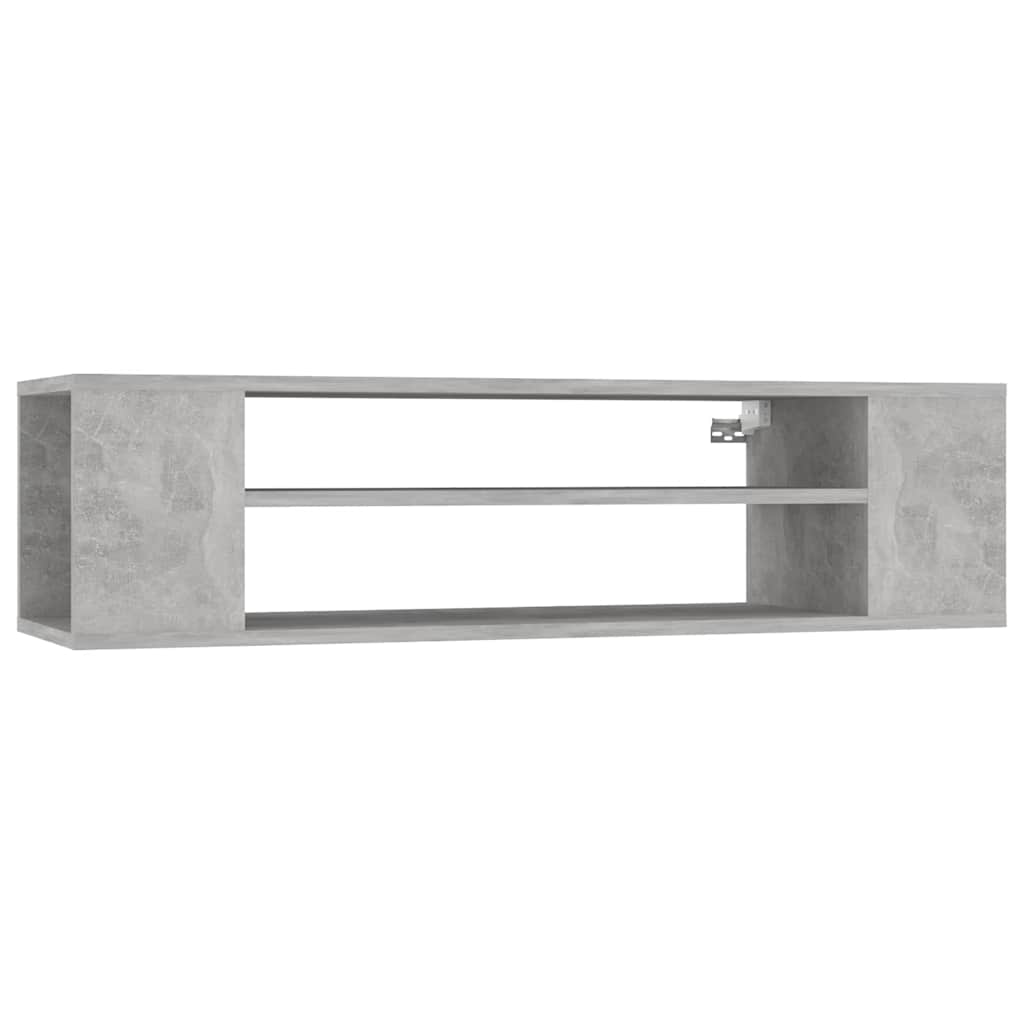 806233 vidaXL Hanging TV Cabinet Concrete Grey 100x30x26,5 cm Engineered Wood