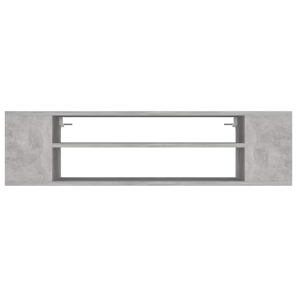 806233 vidaXL Hanging TV Cabinet Concrete Grey 100x30x26,5 cm Engineered Wood
