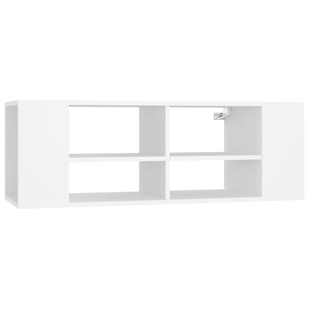 806238 vidaXL Wall-Mounted TV Cabinet White 102x35x35 cm Engineered Wood