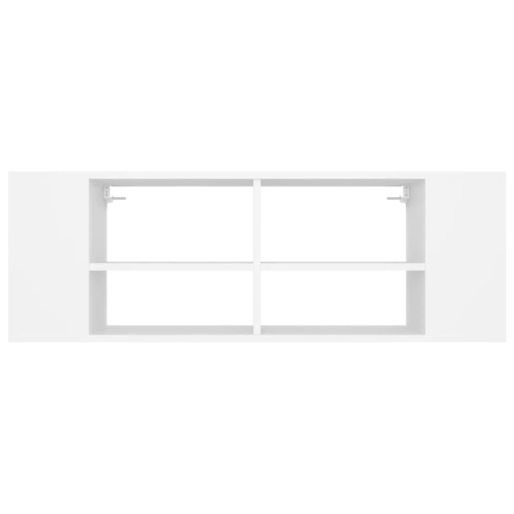 vidaXL Wall-Mounted TV Cabinet White 102x35x35 cm Engineered Wood