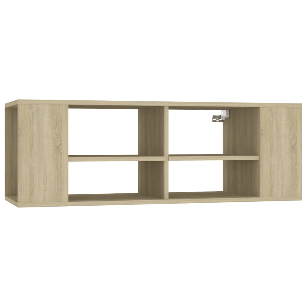 vidaXL Wall-Mounted TV Cabinet Sonoma Oak 102x35x35 cm Engineered Wood