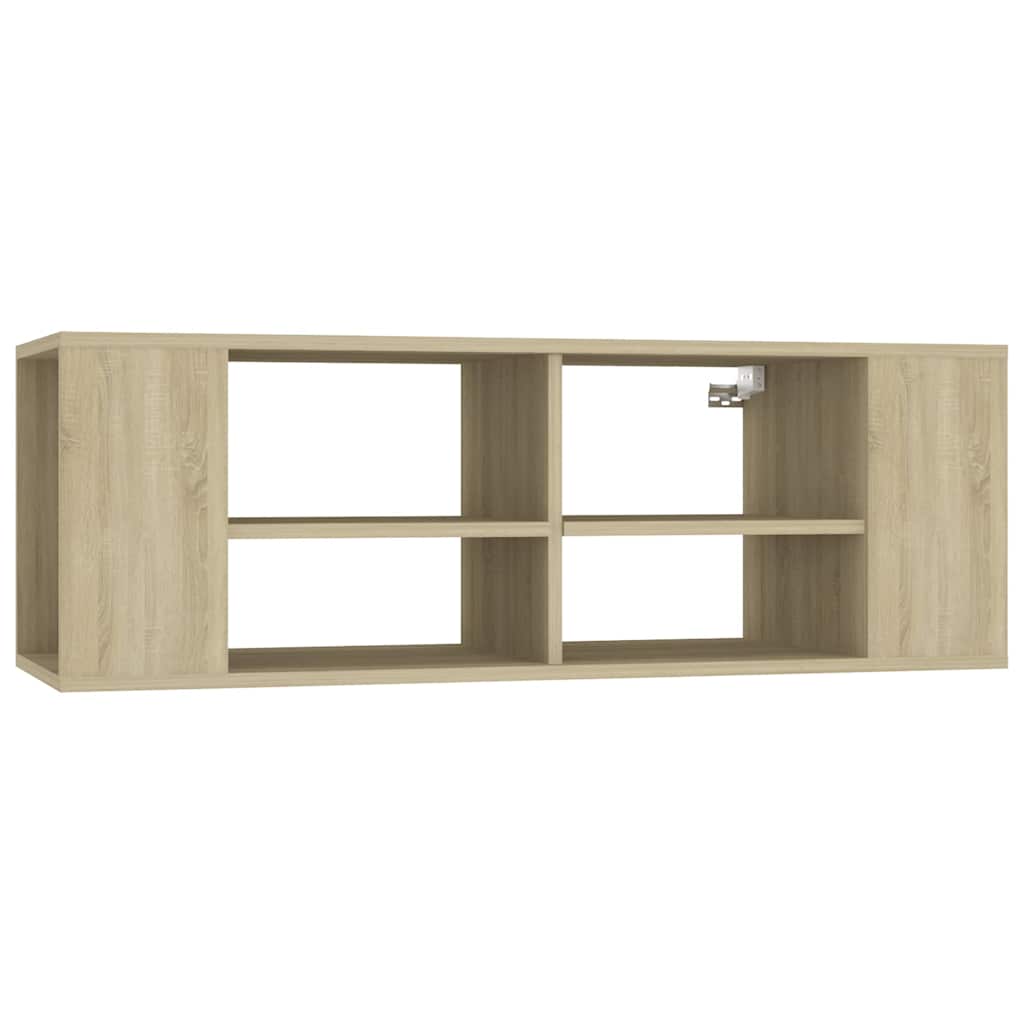 806241 vidaXL Wall-Mounted TV Cabinet Sonoma Oak 102x35x35 cm Engineered Wood