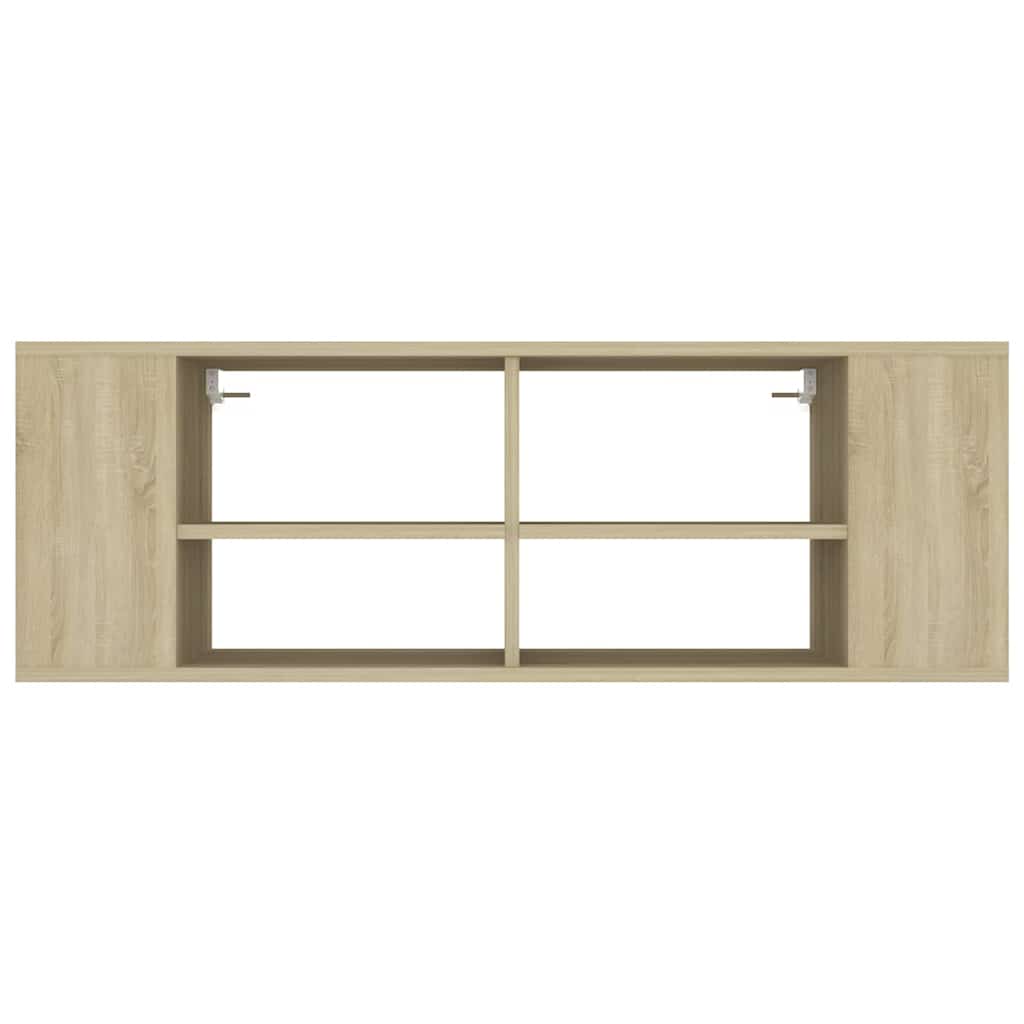 806241 vidaXL Wall-Mounted TV Cabinet Sonoma Oak 102x35x35 cm Engineered Wood