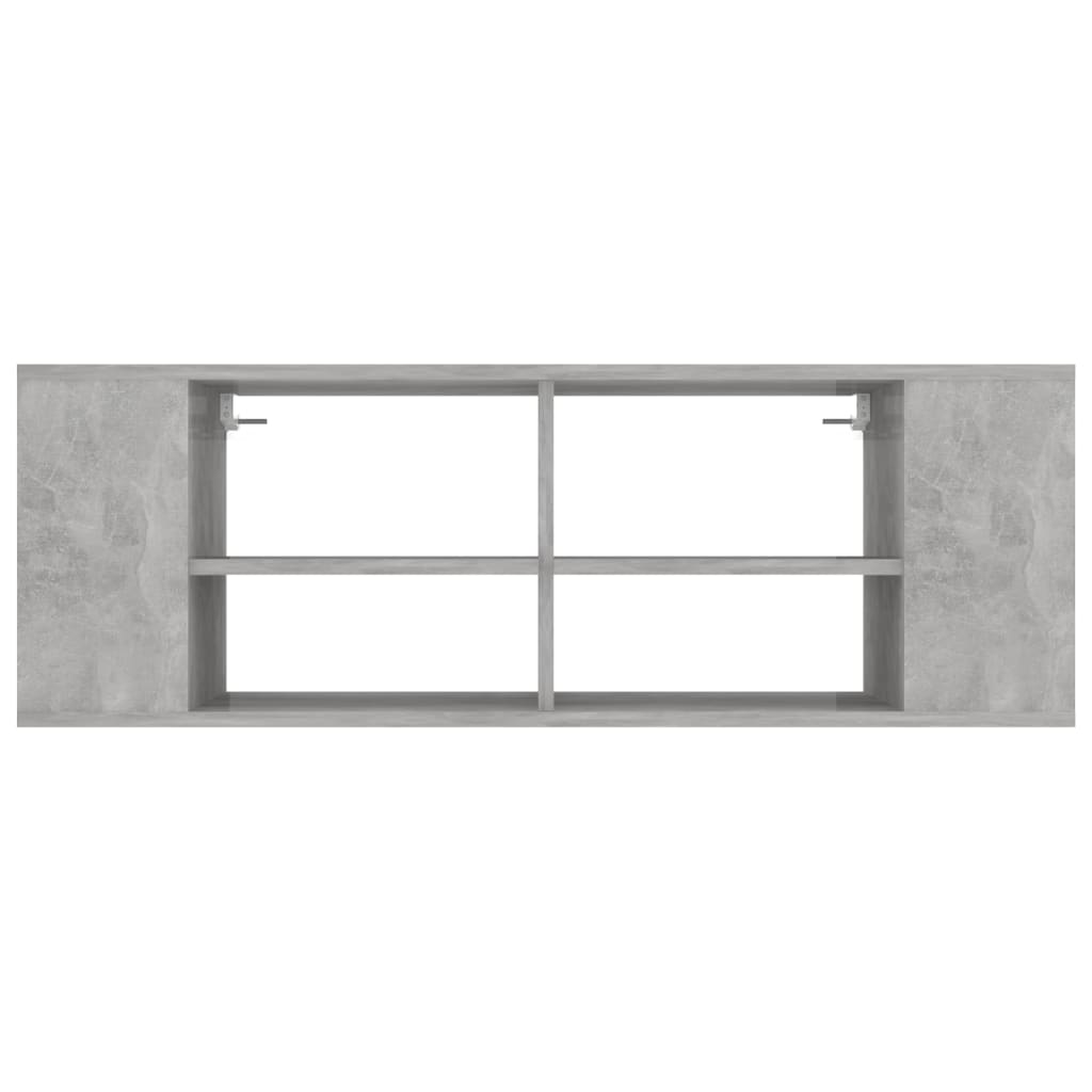 vidaXL Wall-Mounted TV Cabinet Concrete Grey 102x35x35 cm Engineered Wood