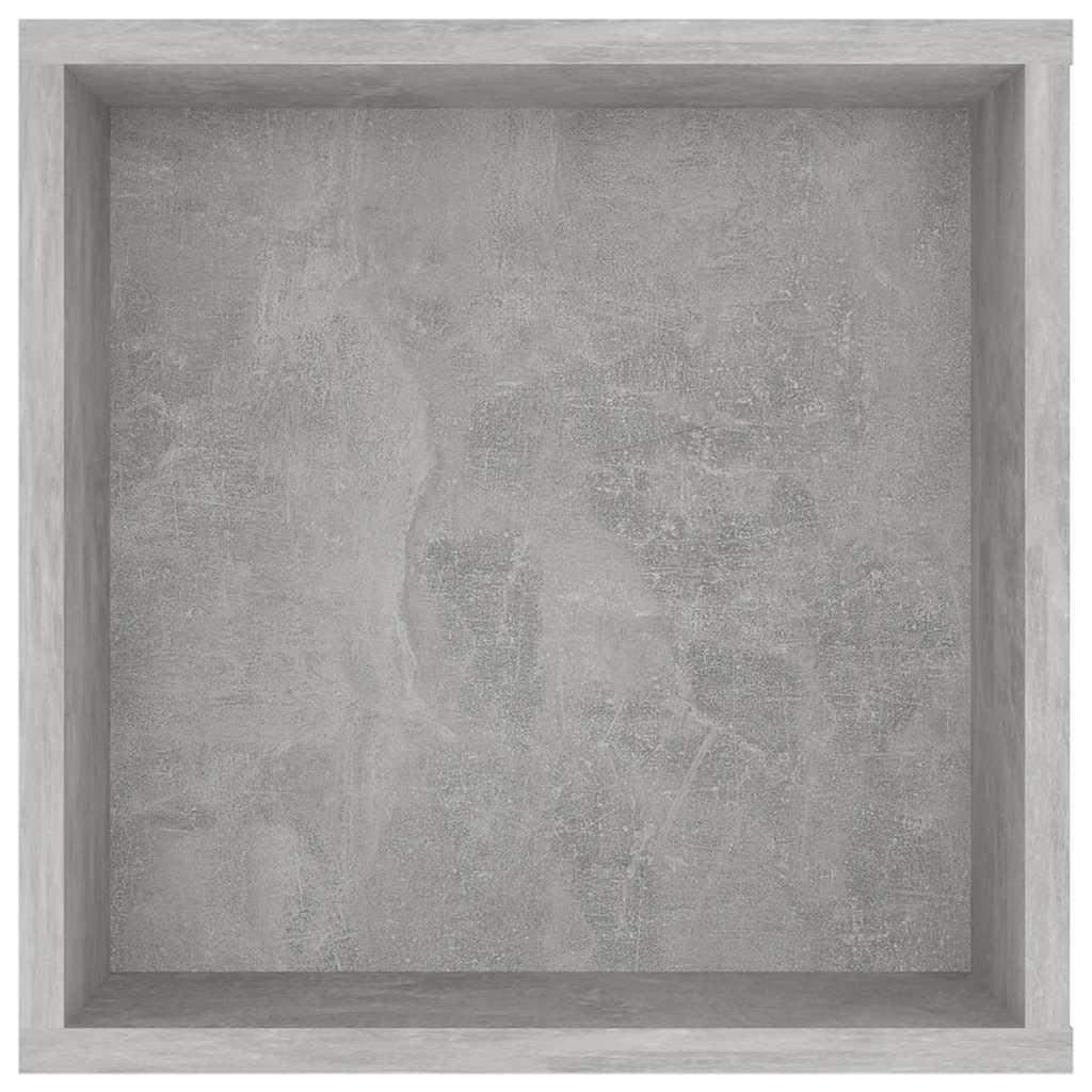 806242 vidaXL Wall-Mounted TV Cabinet Concrete Grey 102x35x35 cm Engineered Wood
