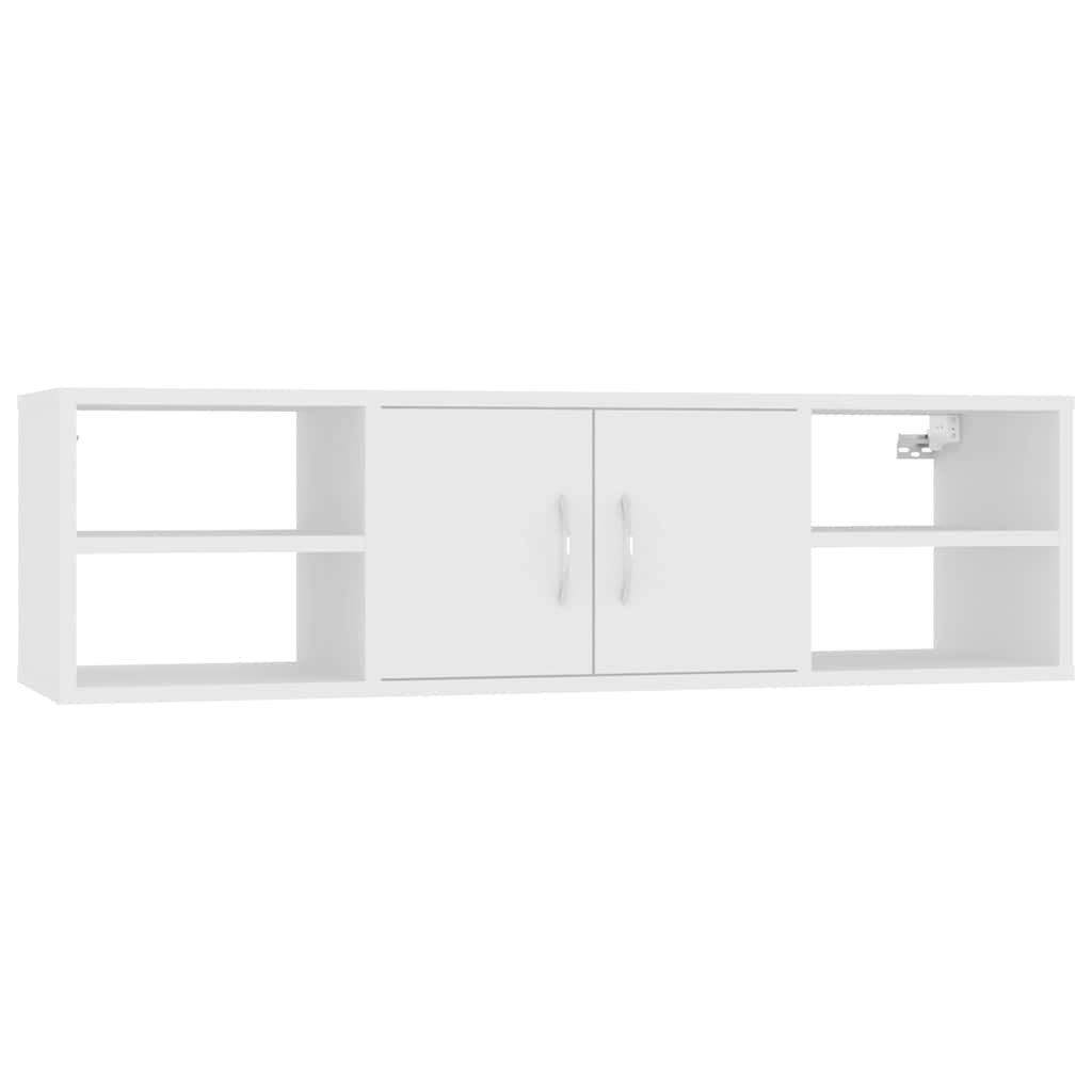 806256 vidaXL Wall Shelf White 102x30x29 cm Engineered Wood