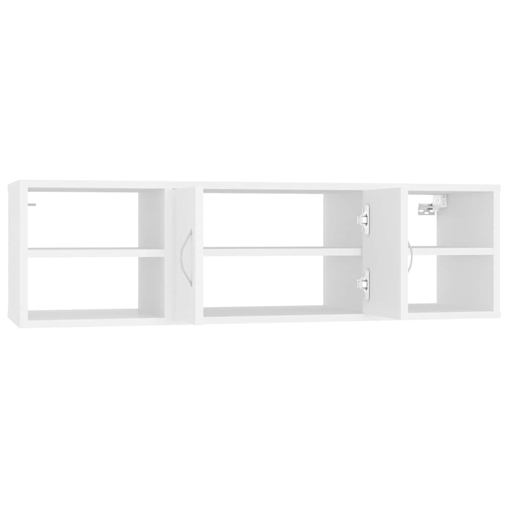 806256 vidaXL Wall Shelf White 102x30x29 cm Engineered Wood