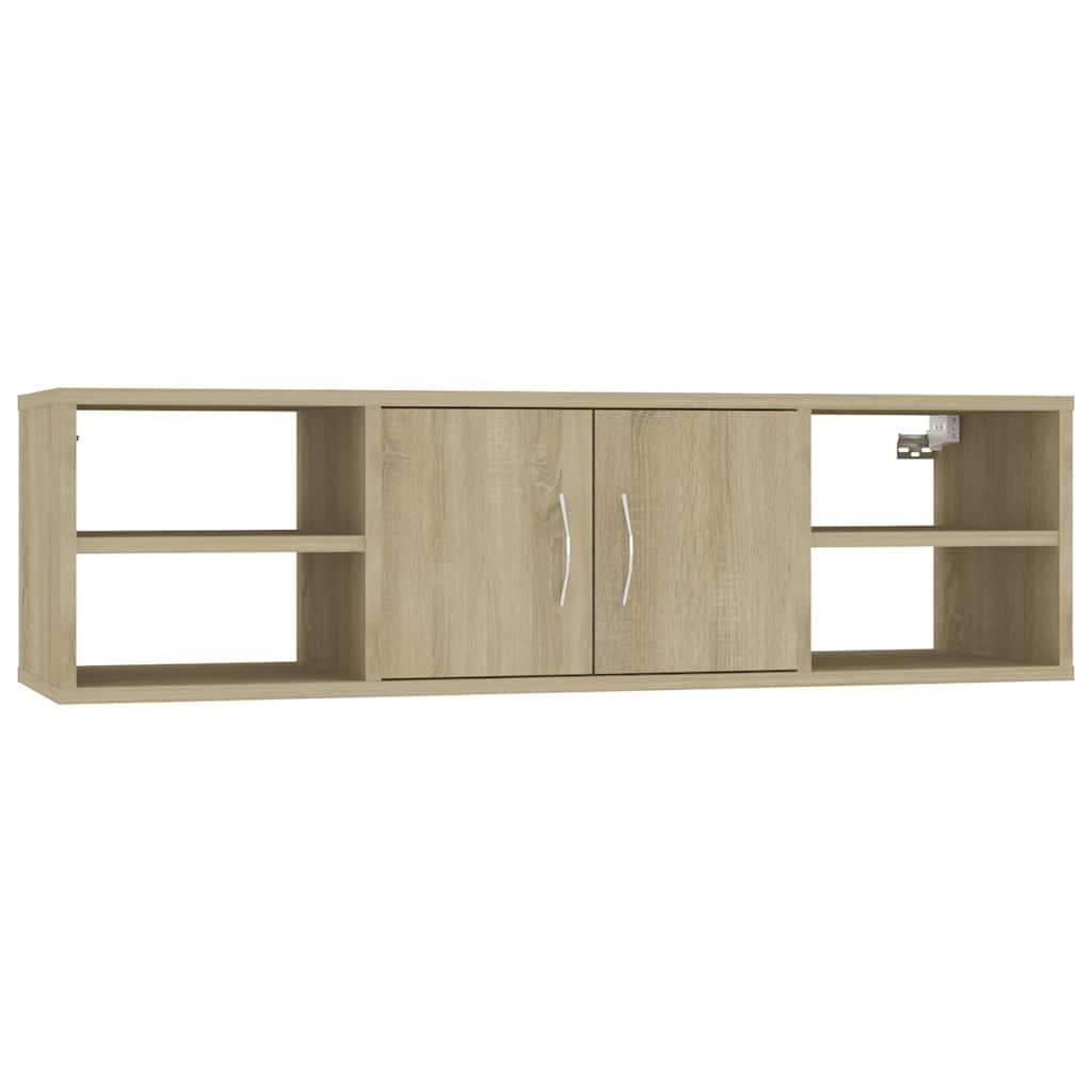 806259 vidaXL Wall Shelf Sonoma Oak 102x30x29 cm Engineered Wood